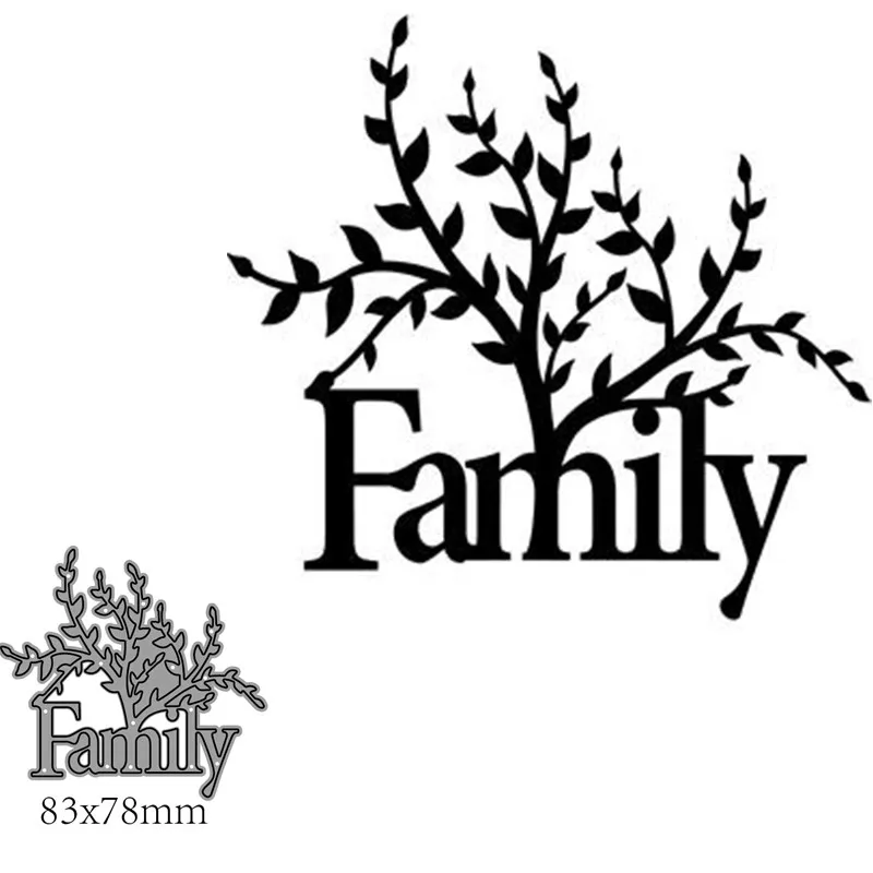 

Metal Cutting Dies Cut Mold Family Decoration Scrapbook Paper Craft Knife Mould Blade Punch Stencils