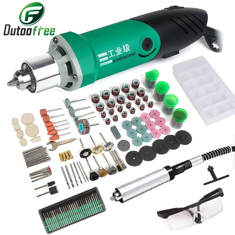 80pcs Craft Drill Hobby Modelling Electric DREMEL Rotary Mini Grinder Engraving 