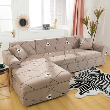 

Sectional Sofa Covers For Living Room Elastic Corner Slipcovers Sofa 2pcs Couch Chaise Need Towel Longue L Cover Stretch Shape