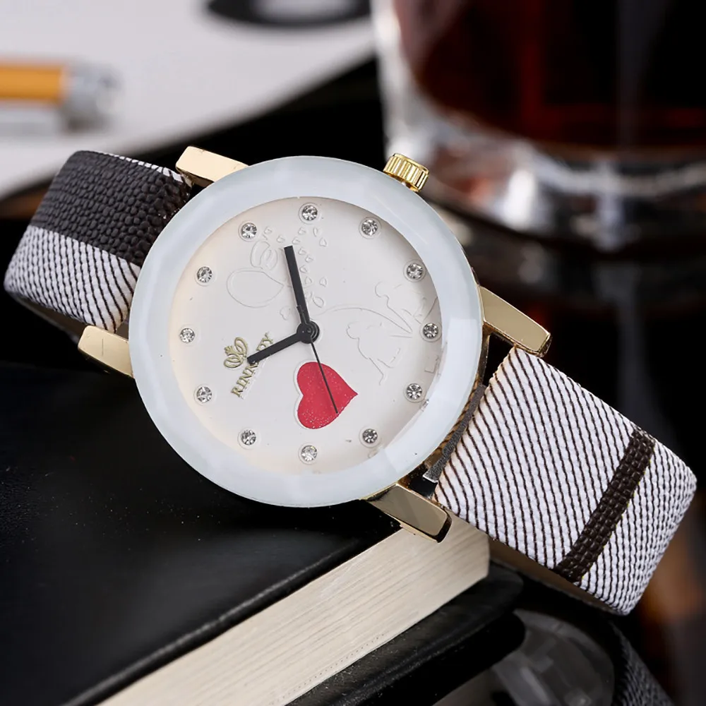 Женские часы с браслетом часы женские часы Relogio Feminino Мода Любовь кожаный ремешок аналоговые кварцевые наручные часы Reloj Mujer 20