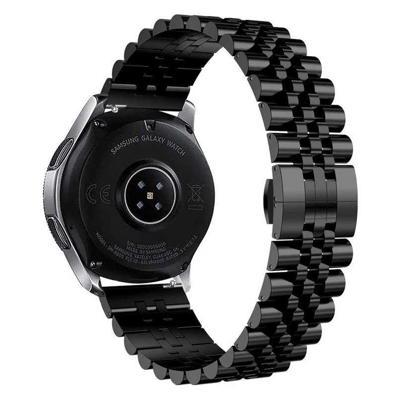 Совместим с Galaxy Watch 46 мм полосы 22 мм нержавеющая сталь бизнес ремешок для samsung gear s3 классический Frontier band