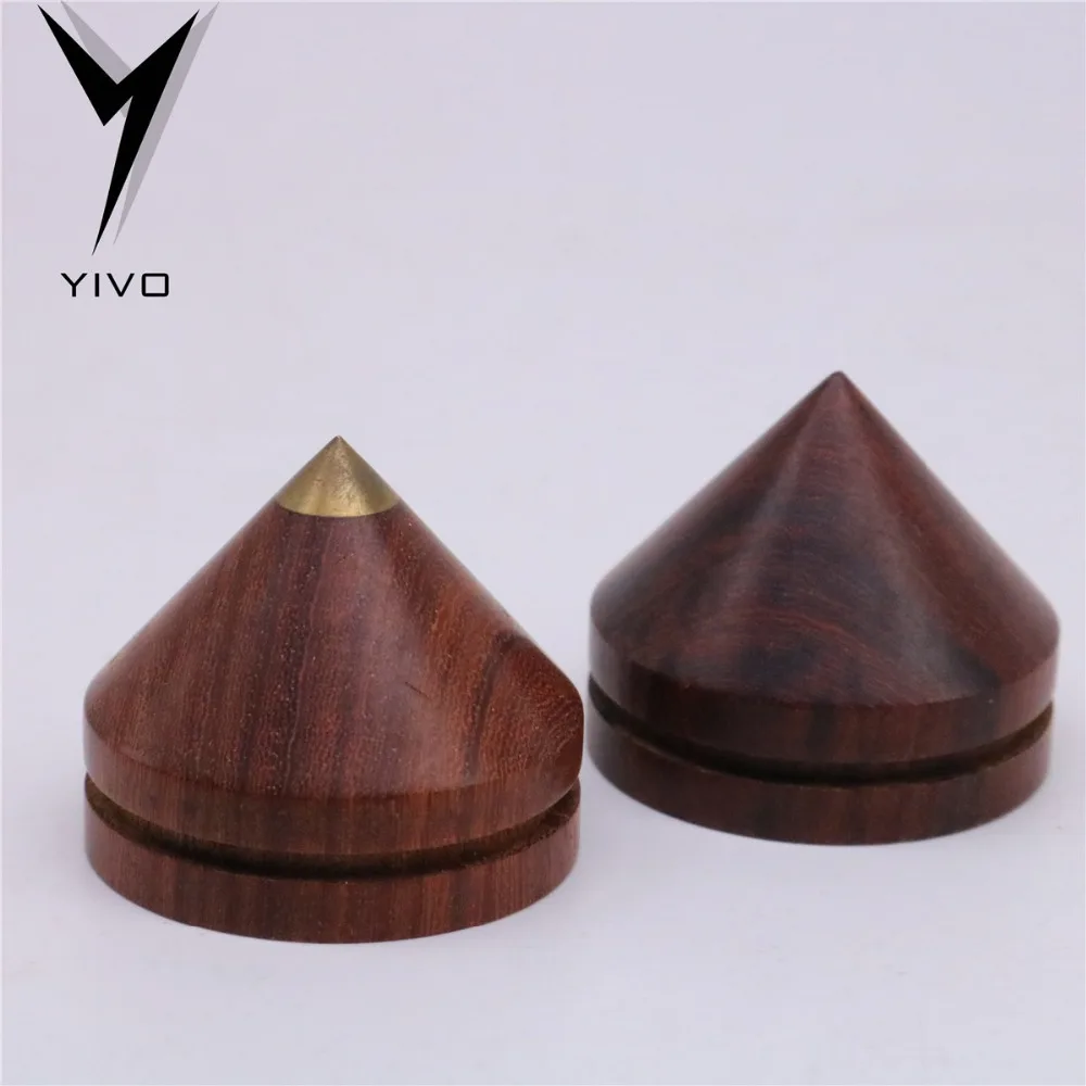 4 шт. YIVO HiFi Hi-end динамик дерево медь амортизатор изоляции ноги латунный конус усилитель cd стенд