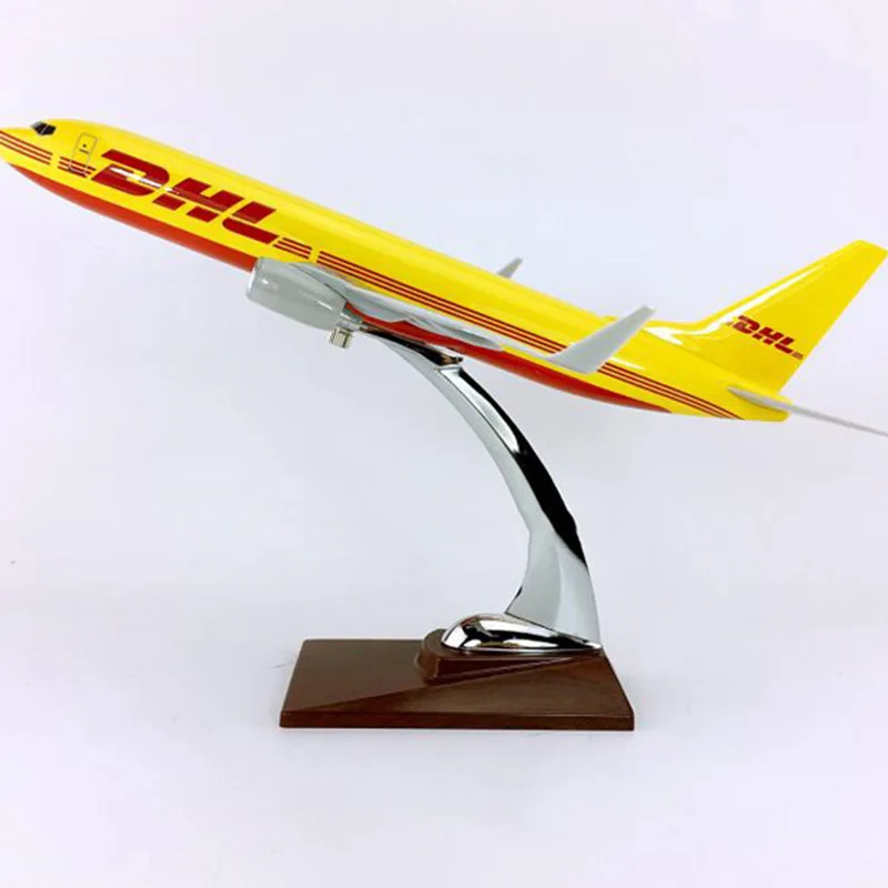 30 см 1: 230 масштаб DHL экспресс-доставка Авиакомпания Boeing B737-800 модель с базовым сплавом самолет Коллекционная демонстрационная модель