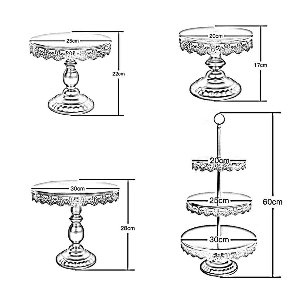 Зеркала Белый торт стенд набор круглый металлический Хрустальный кекс ДЕСЕРТ ДИСПЛЕЙ с пьедесталом Свадебная вечеринка дисплей