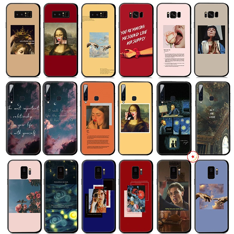 Арт эстетическое Ван Гог Мона Лиза Мягкий силиконовый чехол для samsung Galaxy S10 S10e S9 S8