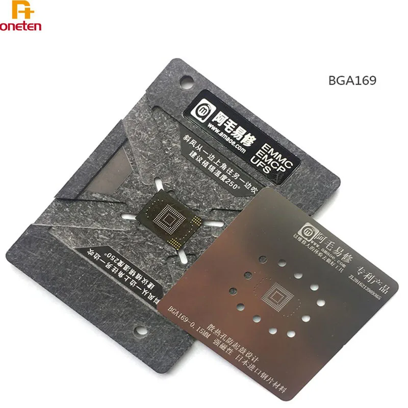 Amaoe BGA Reballing ٽ Nand EMMC EMCP BGA 153 162 169 186 221 254  ÷ ÷Ʈ Tin Net ϵ ũ IC 
