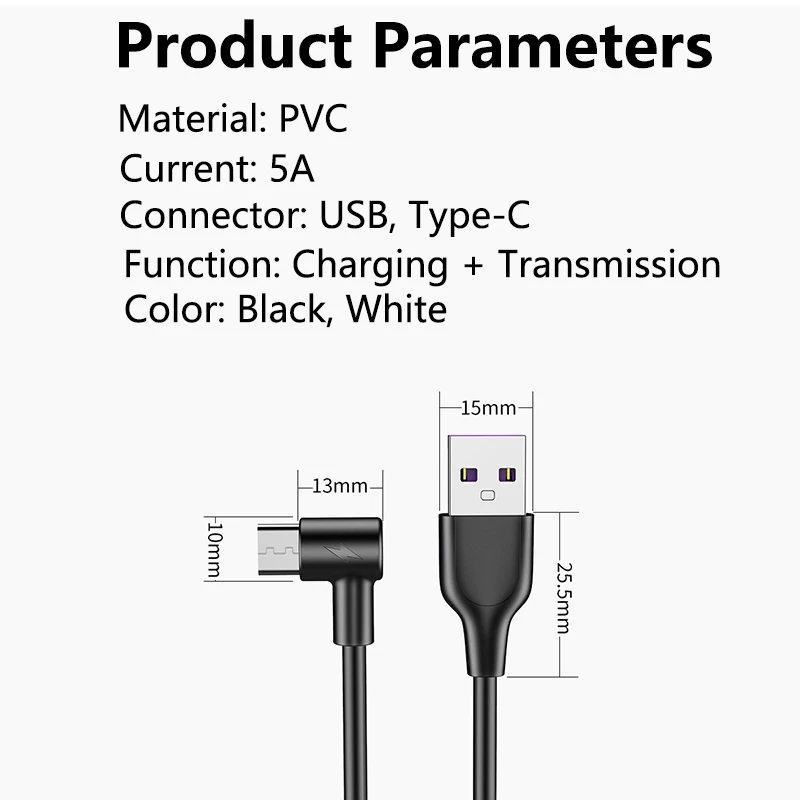 Кабель для быстрой зарядки Oplader Kabel для samsung Galaxy A70 A50 A40 Supercharge 5A USB-C кабели для huawei P30 Pro P20