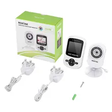 Видеоняня с инфракрасным ночным видением, двусторонняя связь с комнатной температурой, колыбельные, длинный диапазон