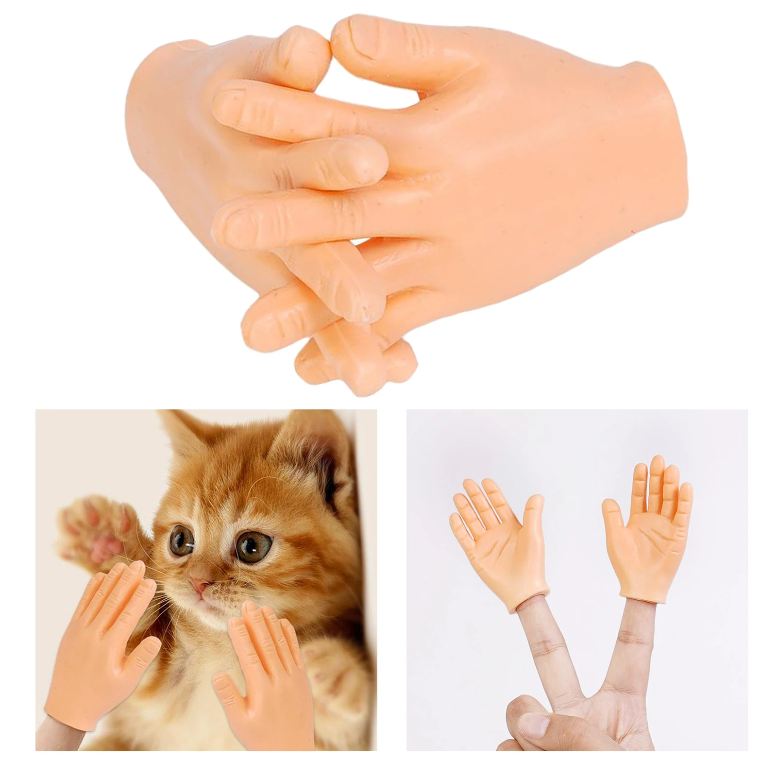 Rubber Finger Hands Finger Puppets Small Hand Model Toys Set