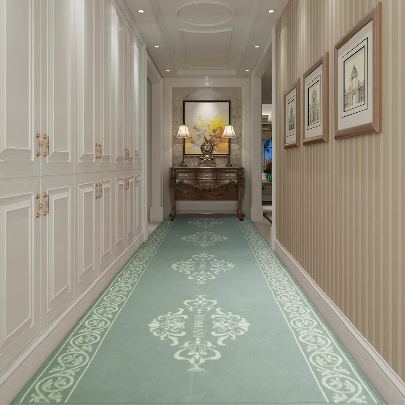 Европейский стиль лестничный ковер длинные коврики для прихожей, коридора, дорожек, ковров для спальни, гостиной, прикроватный коврик для кухни
