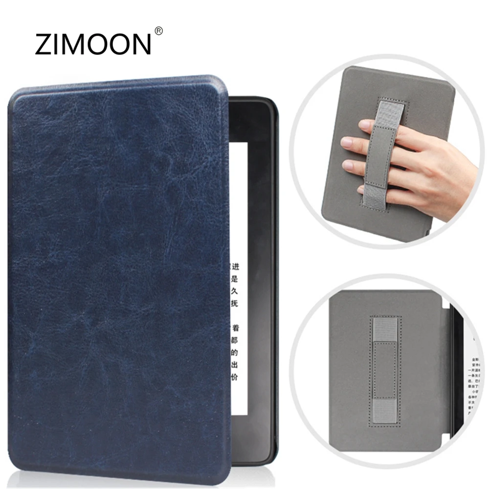 Чехол из искусственной кожи для Kindle Paperwhite 4 Smart Shell Cover с держателем 10th PQ94WIF 2018