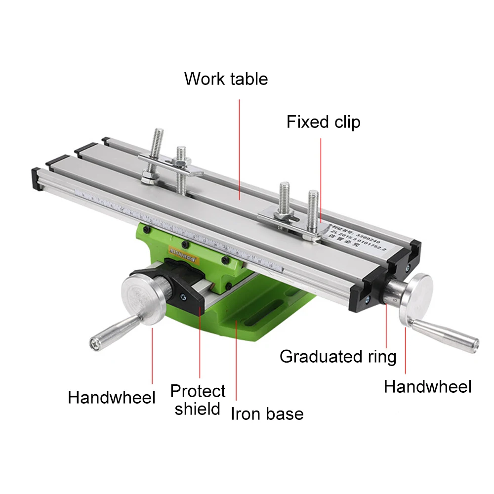 

Hot Mini Precision Multi-function Milling Woodworking Machine Bench Drill Vise Fixture Work Table Working Size 310 * 90mm
