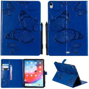 

PU Leather Tablet Smart Case Cover For iPad Pro 11" 2018 Auto Wake/Sleep Embossed Book Folio Fold Stand Shell Flip Bracket Skin