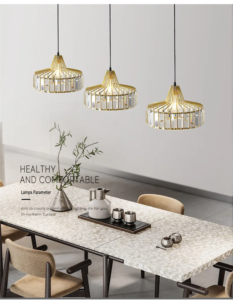 Nordic House Hanging Light, luminária LED para