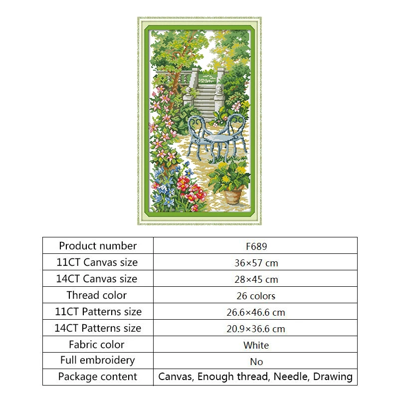 Joy Sunday Cross-stitch for Needlework Printed Canvas for Embroidery Kit 14ct 11ct Aida Fabric Cross Stitch DMC DIY Hand Crafts (3)