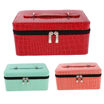 

PU Leather 84 Slots Essential Oil Storage Bag Travel Case For 2ml 5ml 10ml 15ml Bottles Red Green Pink