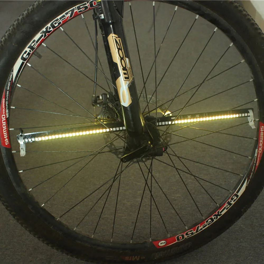 128 RGB LED Водонепроницаемый Анти шок спица Велосипедный свет изменение цвета