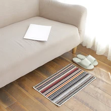ChzzHare красочный полосатый узор ковер Противоскользящий дверной коврик напольный кухонный ванная комната гостиная пол ковер пэтчворк