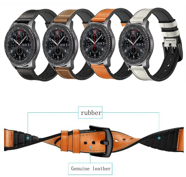 Ремешок для Samsung Gear S3 Классический ремешок huami amazfit galaxy watch 46 мм ticwatch 1 huawei GT honor