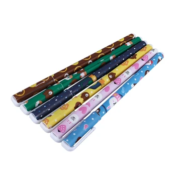 

6 pcs/set Colored Gel Pen Office School Stationery supplies, Bear and rabbit series Pattern