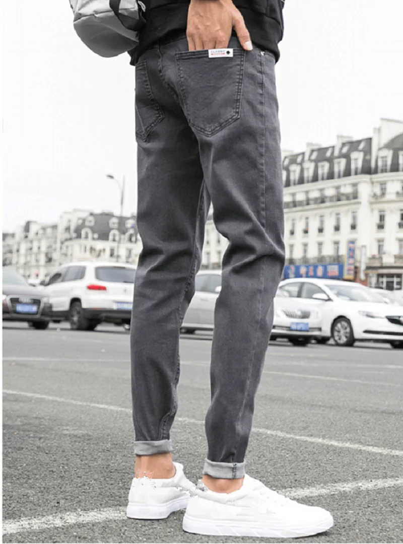 New Fashion Men Casual Stretch Skinny 