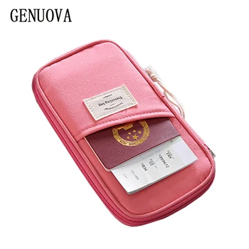 

High Quality Passport Wallet Multi-function Travel Essential Document Bag Multi-card Bit Card Holder Ticket Clip Bank Card Purse