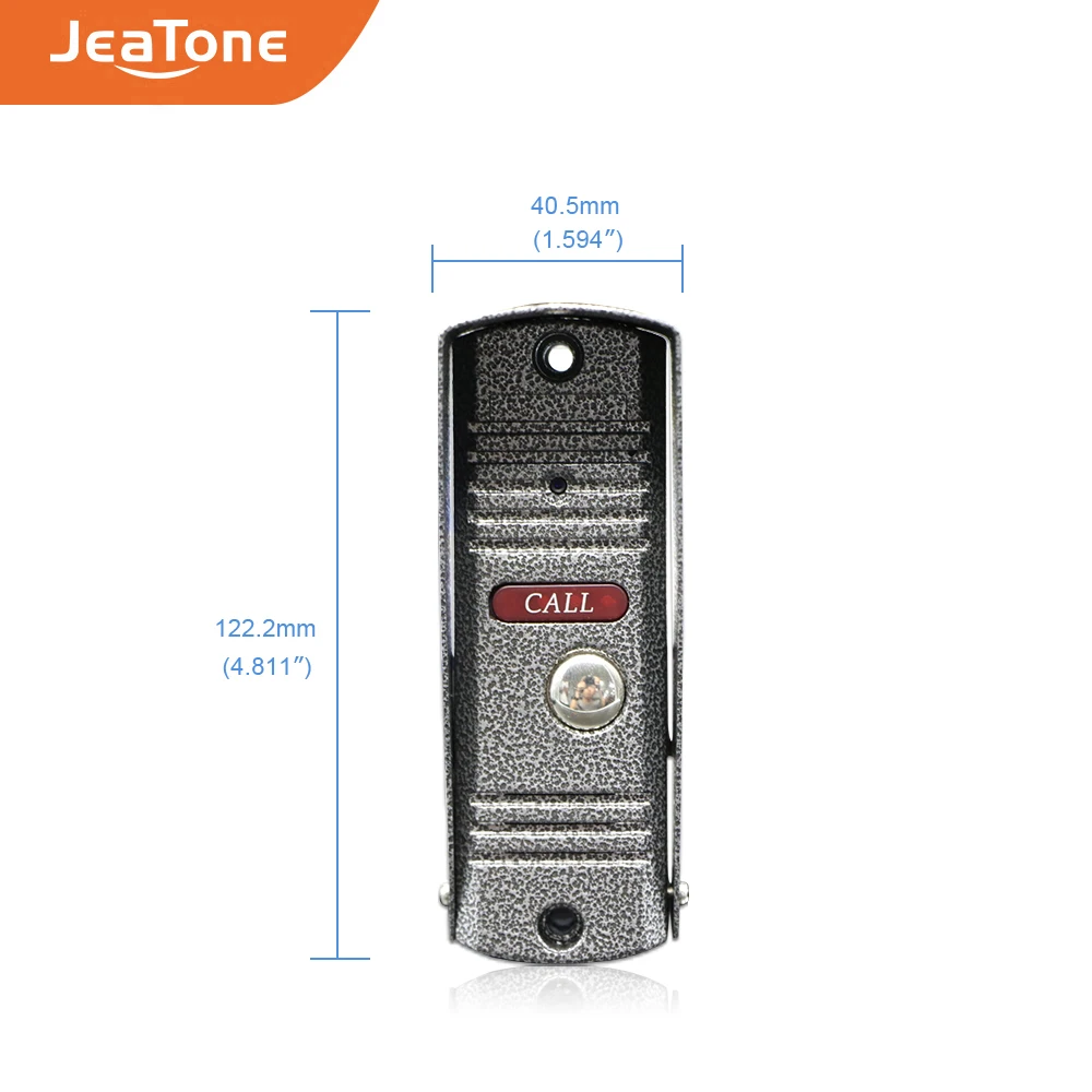 JeaTone проводной видеодомофон 2 шт./лот 7 дюймовый с сенсорным экраном + 1 шт.