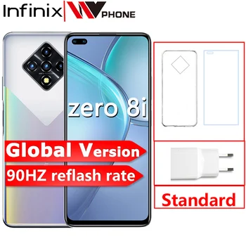 Перейти на Алиэкспресс и купить Глобальная версия Infinix Zero 8i 8 ГБ 128 мобильный телефон 6,85 дюймFHD 90 Гц Full Экран 48MP Quad Camera 33 Вт Зарядное устройство 4500 мА/ч, Батарея