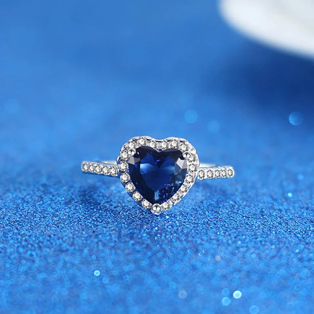 Buy BS BLOOMSTYLE Jewelry Eternal Love Heart Ring Wedding Heart Ring For  girls Online at Best Prices in India - JioMart.