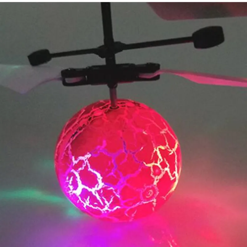 

Colorful Flying Ball LED Flashing Infrared Induction Helicopter Disco Magic Stage Lamp Fairy Induction Flying Toy Kids For Gift