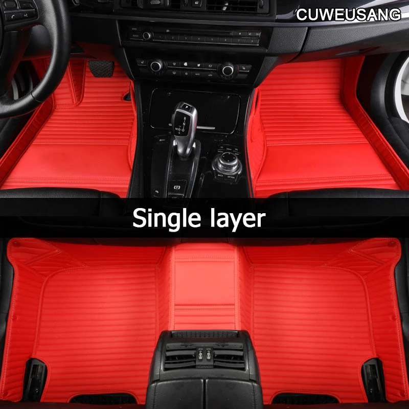 CUWEUSANG Custom Car floor Mat For Subaru XV Forester Outback Impreza Legacy BRZ Car left