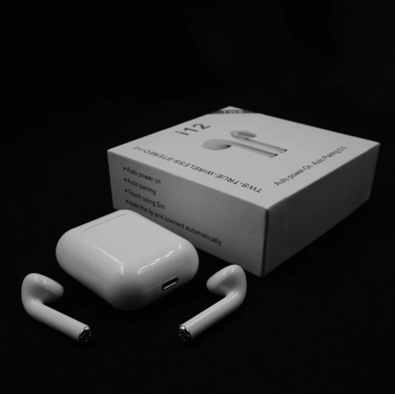 Auriculares i12 TWS auriculares Bluetooth 5,0 мини auriculares с управлением для телефона intelige