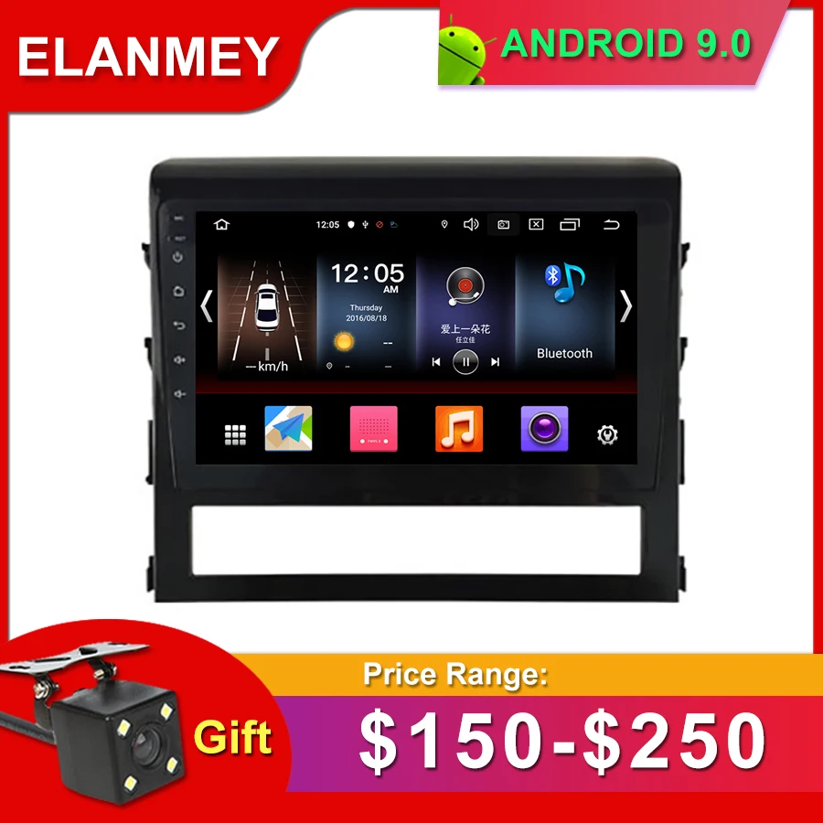 Best Gift Camera Car Radio for TOYOTA LANDCRUISER 2016 Android 9.0 GPS Navigation Bluetooth Touch screen Car Audio Stereo Multimedia 0