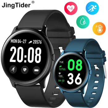 

Ultra-Thin KW19 Sport Smart Watch Heart Rate Monitor Blood Pressure Oxygen Fitness Tracker Smartwatch Bracelet 1.3" Round Screen