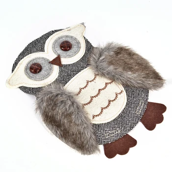 

24cm Fashion embroidery Owl bird patch diy applique women clothing bag hat patches Short Down