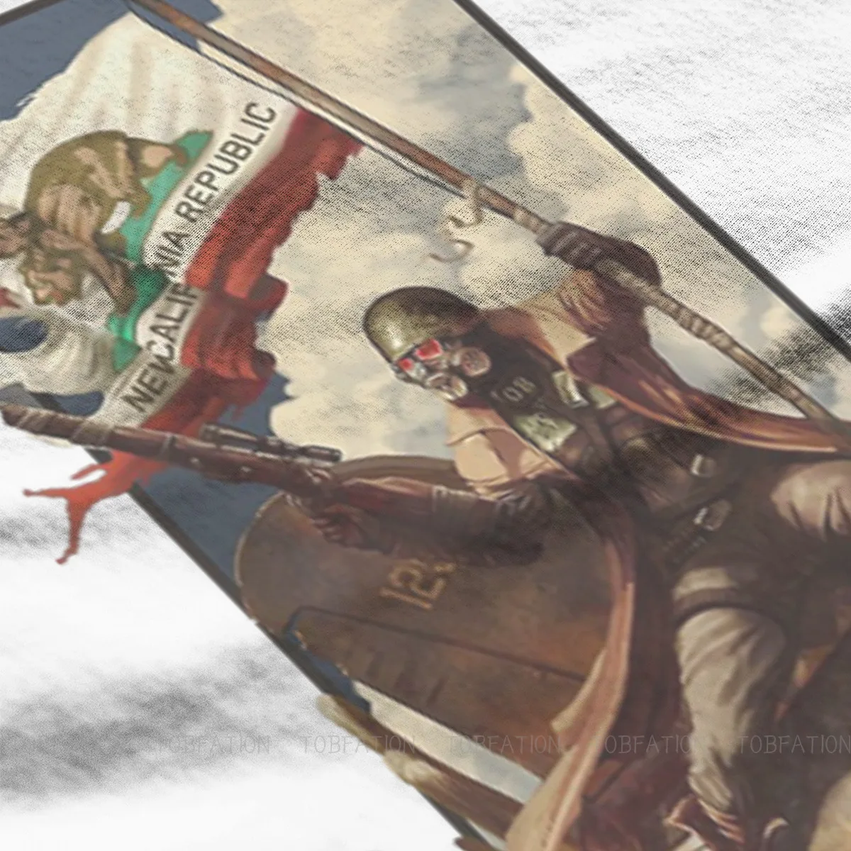 Ncr Ranger Flag Fan Art Poster Classic Fallout Game Tshirt Top Cotton Large Crewneck Men S Clothes Graphic Men T Shirt T Shirts Aliexpress