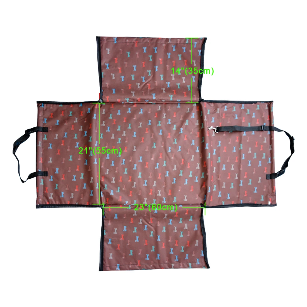 Pet Dog Car Seat Cover Waterproof Dog Carrier Safe Dogs Car Seat Basket Cat Puppy Bag Travel Mesh Hanging Bags Pet Carrier Bag Car Seat Cover Pet Cargo Cover Dog Seat Cover