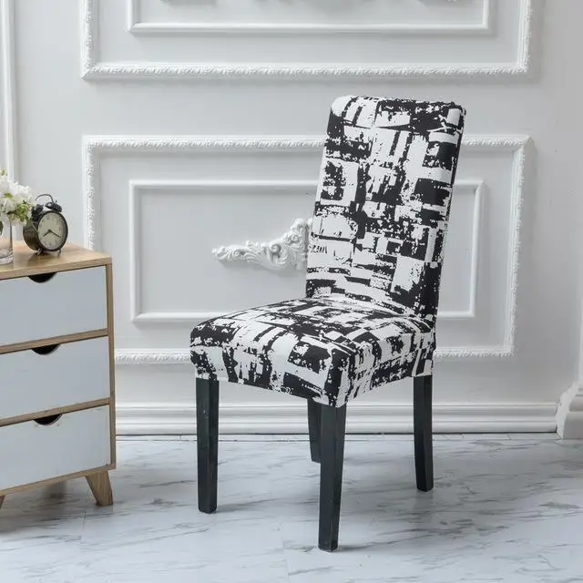 15 новых съемных чехлов на стулья с цветочным принтом большой эластичный чехол современный чехол для сидений на кухне чехлы на кресла стрейч для банкета - Цвет: flower27