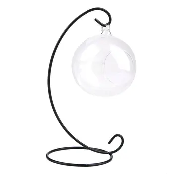 

DIY Clear Round Ball With One Hole Hydroponic Plant Flower Hanging Glass Vase Container Home Garden Decoration