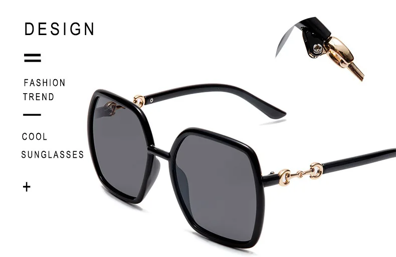 big sunglasses for women Fashion occident style big box letter dangle chain sunglasses woman wear cover street shot luxury designer personalized oculos black sunglasses women