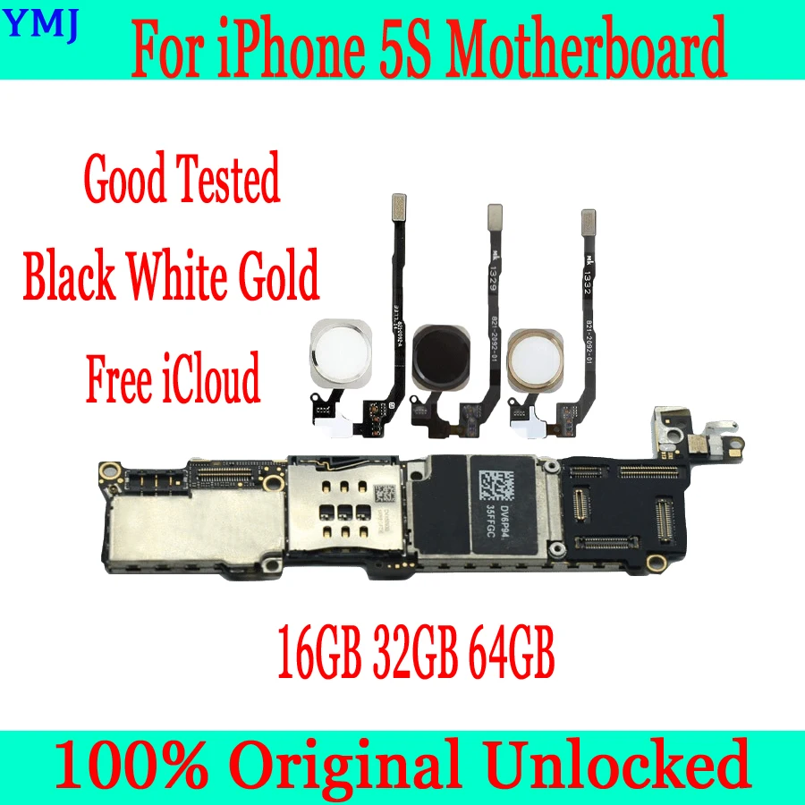 16 ГБ 32 64 для iphone 5S материнской платы с Touch ID оригинальный разблокирована IOS