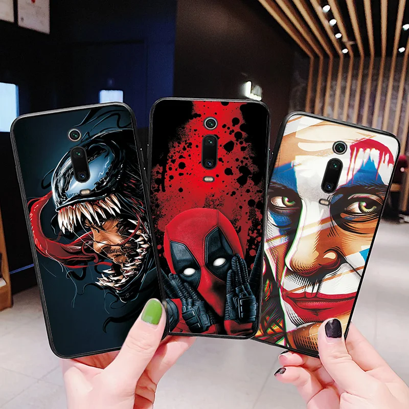 Хит продаж чехол Joker Venom для Samsung Galaxy J4 J6 Plus 2018 S8 S9 черные чехлы телефонов из ТПУ на S7