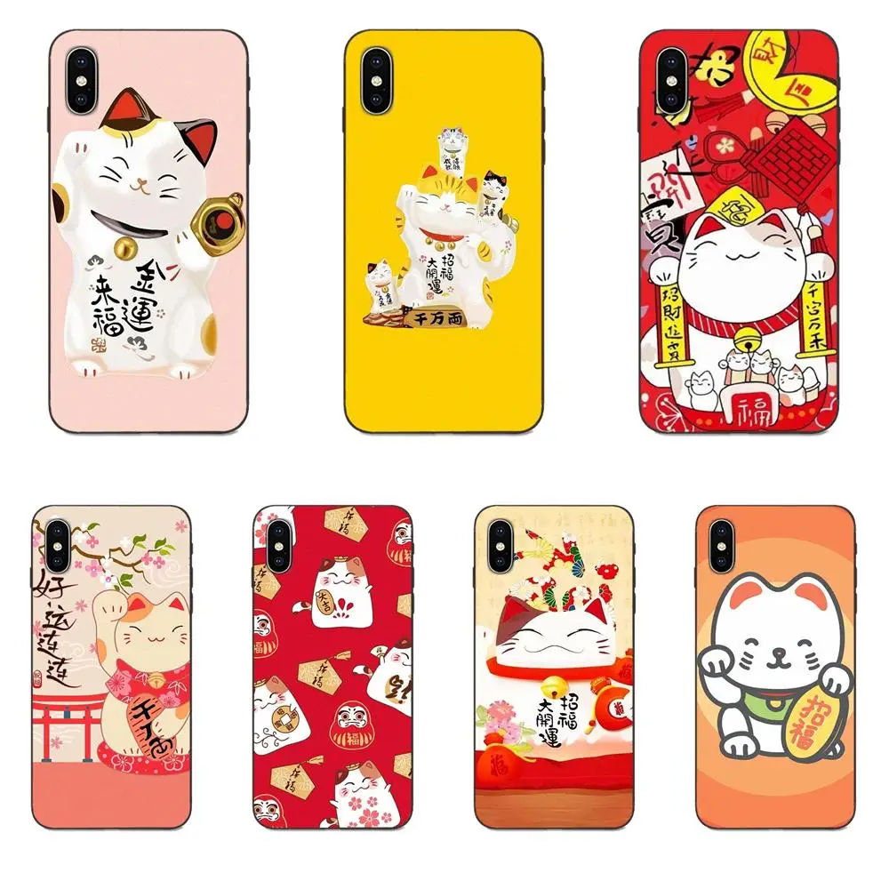 TPU Skin Painting For Xiaomi Mi Mix Max Note 2 2S 3 5X 6 6X 8 9 9T SE A1 A2 A3 CC9e Lite Play Pro F1 Festival Fortune Lucky Cat | Мобильные