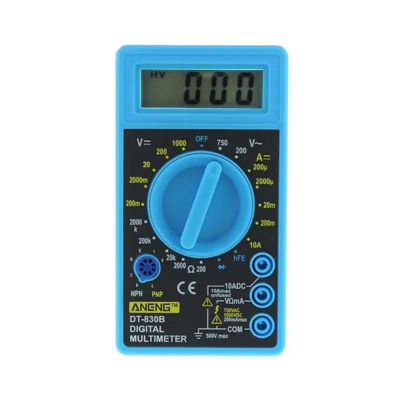 DT830B Цифровой мультиметр 750/1000 в Вольтметр Амперметр Омметр тестер