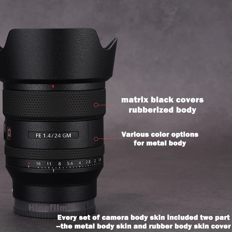 24 1.4 Adesivo Per Obiettivo Sel24F14Gm Skin Per Decalcomania Premium Antigraffio Per Sony Fe 24Mm F1.4 Gm (G Master) Copriobiettivo