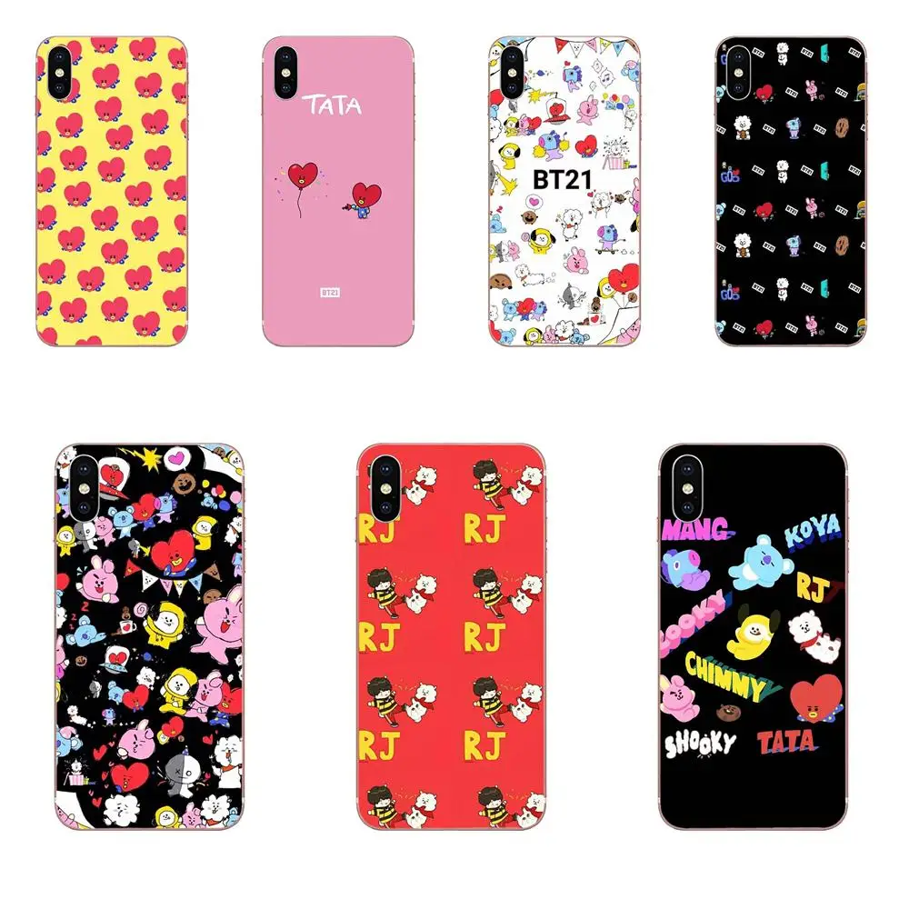 

Bt21 Cartoon For Huawei Nova 2 V20 Y3II Y5 Y5II Y6 Y6II Y7 Y9 G8 G9 GR3 GR5 GX8 Prime 2018 2019 TPU Bags Cases