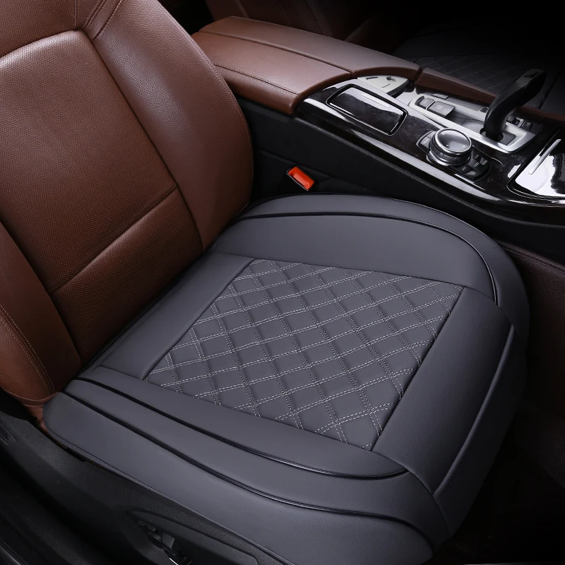 Universal Car Front Seat Cover Breathable Leather Pad Cushion Surround  Protector