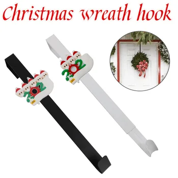 

Christmas Wreath Hanger Bedroom Garland Hooks Wall Home Decor Smooth Multifunctional Iron Ultra Thin Space Saving Over The Door