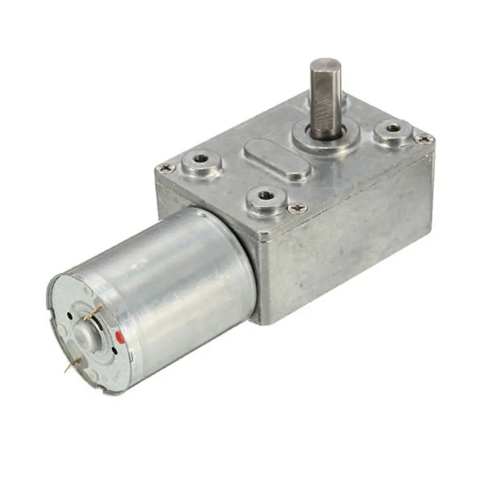 Gw370 Dc 12v 30rpm Реверсивный высокий крутящий момент турбо червячный мотор редуктор
