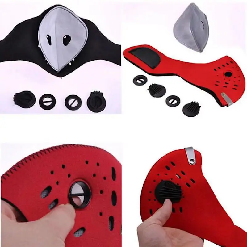 Air Pollution Winter Mouth Face Mask Anti Dust fashion Printed custom PM2.5 wholesale sport breathing carbon bicycle Mask